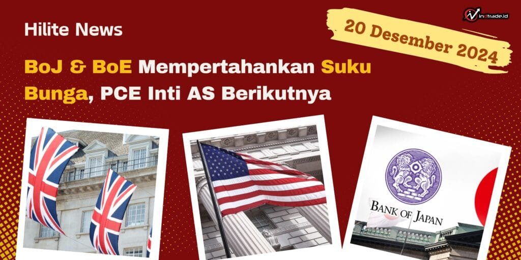 BoJ & BoE Mempertahankan Suku Bunga, PCE Inti AS Berikutnya