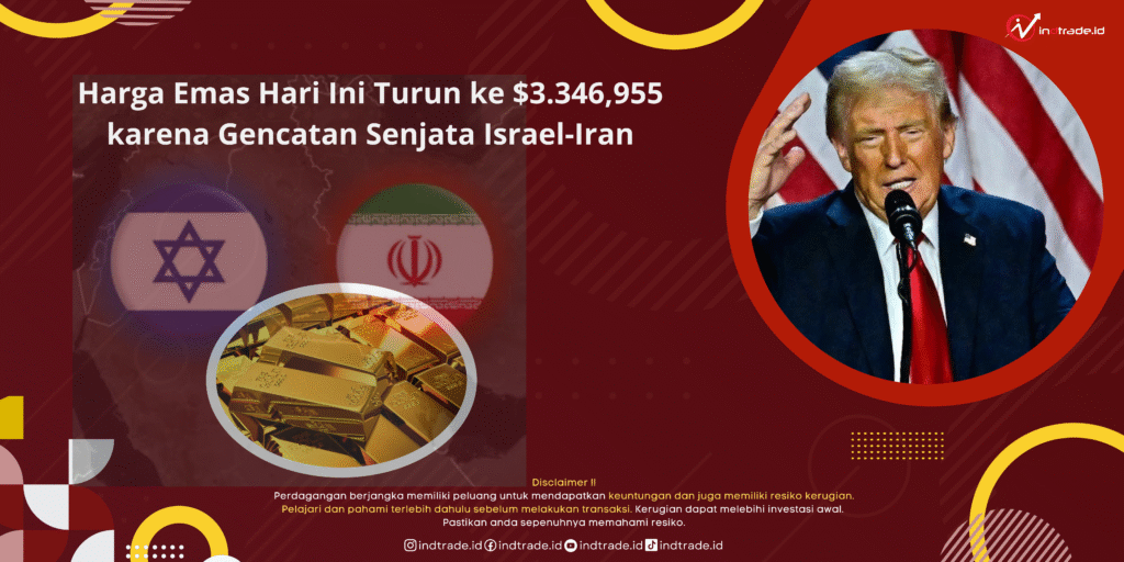 Harga Emas Hari Ini Turun ke $3.346,955 karena Gencatan Senjata Israel-Iran Harga Emas Hari Ini Turun ke $3.346,955 karena Gencatan Senjata Israel-Iran