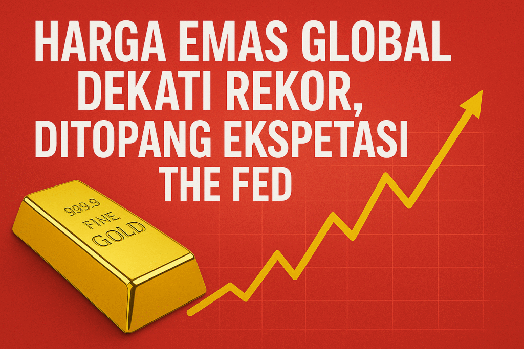 Harga Emas Global Dekati Rekor Harga Emas Global Dekati Rekor